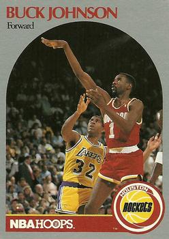 #125 Buck Johnson - Houston Rockets - 1990-91 Hoops Basketball