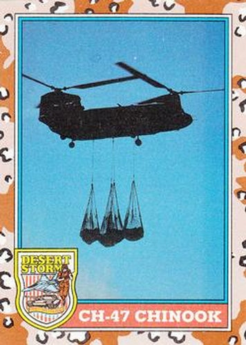 #125 CH-47 Chinook - 1991 Topps Desert Storm