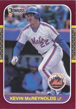 #125 Kevin McReynolds - New York Mets - 1987 Donruss Opening Day Baseball