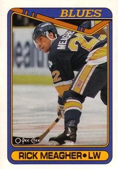 #125 Rick Meagher - St. Louis Blues - 1990-91 O-Pee-Chee Hockey