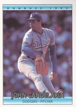 #125 John Candelaria - Los Angeles Dodgers - 1992 Donruss Baseball