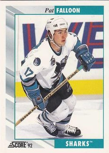 #125 Pat Falloon - San Jose Sharks - 1992-93 Score USA Hockey