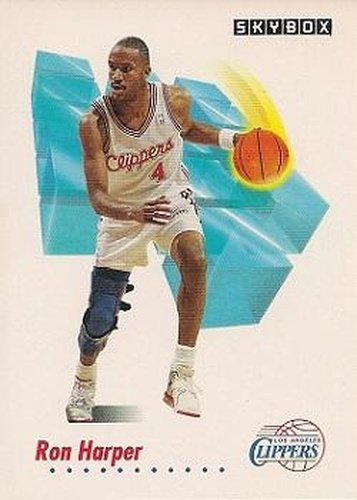 #125 Ron Harper - Los Angeles Clippers - 1991-92 SkyBox Basketball