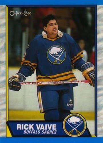 #125 Rick Vaive - Buffalo Sabres - 1989-90 O-Pee-Chee Hockey