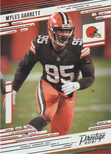 #125 Myles Garrett - Cleveland Browns - 2021 Panini Prestige Football