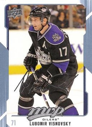 #125 Lubomir Visnovsky - Edmonton Oilers - 2008-09 Upper Deck MVP Hockey