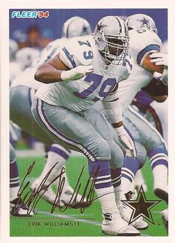 #125 Erik Williams - Dallas Cowboys - 1994 Fleer Football