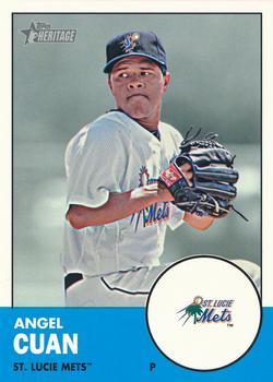 #125 Angel Cuan - St. Lucie Mets - 2012 Topps Heritage Minor League Baseball