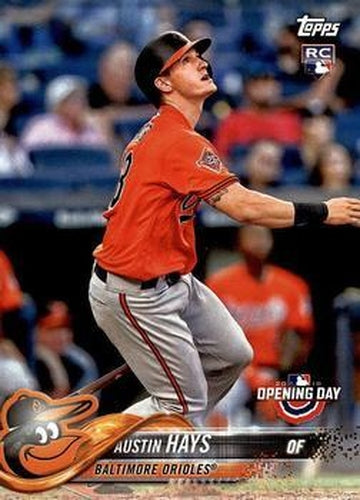 #125 Austin Hays - Baltimore Orioles - 2018 Topps Opening Day Baseball