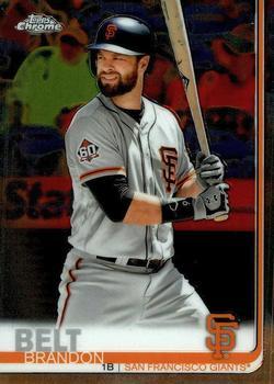 #125 Brandon Belt - San Francisco Giants - 2019 Topps Chrome Baseball