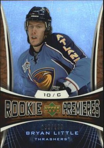 #125 Bryan Little - Atlanta Thrashers - 2007-08 Upper Deck Trilogy Hockey