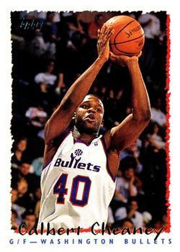 #125 Calbert Cheaney - Washington Bullets - 1994-95 Topps Basketball