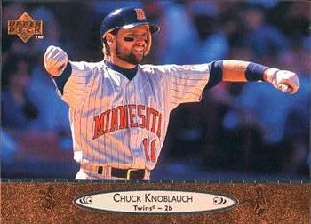 #125 Chuck Knoblauch - Minnesota Twins - 1996 Upper Deck Baseball