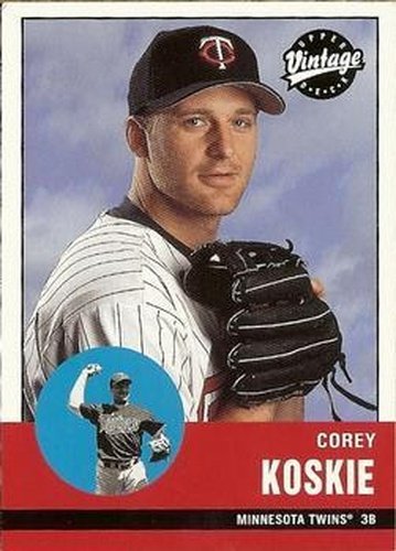 #125 Corey Koskie - Minnesota Twins - 2001 Upper Deck Vintage Baseball