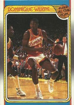 #125 Dominique Wilkins - Atlanta Hawks - 1988-89 Fleer Basketball