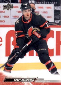 #125 Drake Batherson - Ottawa Senators - 2022-23 Upper Deck Hockey