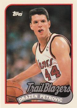 #125 Drazen Petrovic - Portland Trail Blazers - 1992-93 Topps Archives Basketball