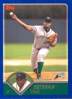 #125 Esteban Yan - Tampa Bay Devil Rays - 2003 Topps Baseball