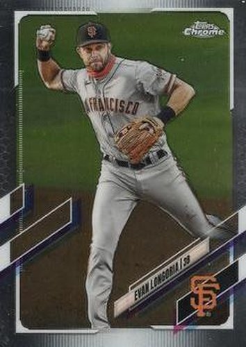 #125 Evan Longoria - San Francisco Giants - 2021 Topps Chrome Baseball
