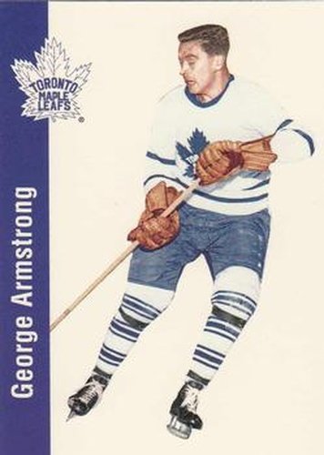 #125 George Armstrong - Toronto Maple Leafs - 1994 Parkhurst Missing Link 1956-57 Hockey