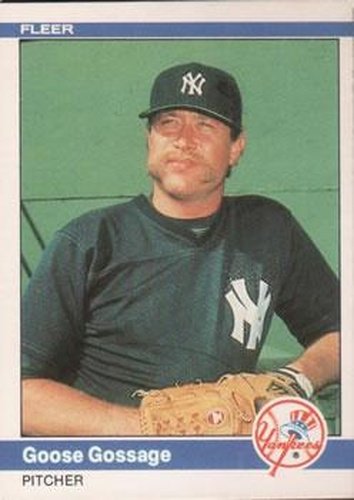 #125 Goose Gossage - New York Yankees - 1984 Fleer Baseball