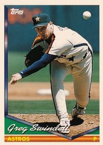 #125 Greg Swindell - Houston Astros - 1994 Topps Baseball