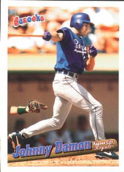 #125 Johnny Damon - Kansas City Royals - 1996 Bazooka Baseball