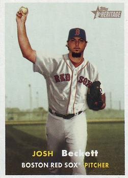 #125 Josh Beckett - Boston Red Sox - 2006 Topps Heritage Baseball