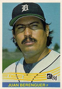 #125 Juan Berenguer - Detroit Tigers - 1984 Donruss Baseball