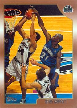 #125 Kevin Garnett - Minnesota Timberwolves - 1998-99 Topps Basketball