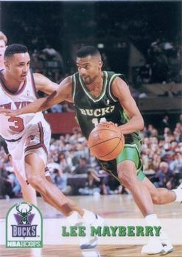 #125 Lee Mayberry - Milwaukee Bucks - 1993-94 Hoops Basketball