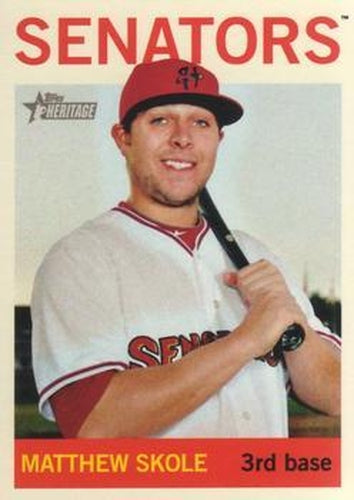 #125 Matthew Skole - Harrisburg Senators - 2013 Topps Heritage Minor League Baseball