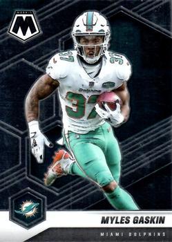 #125 Myles Gaskin - Miami Dolphins - 2021 Panini Mosaic Football