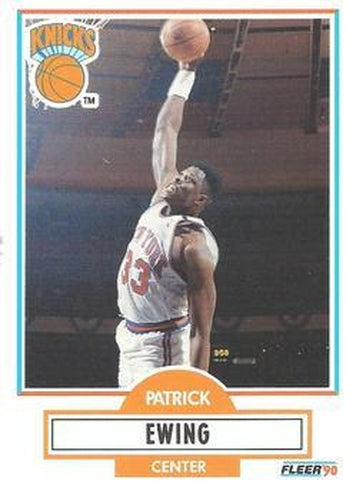 #125 Patrick Ewing - New York Knicks - 1990-91 Fleer Basketball