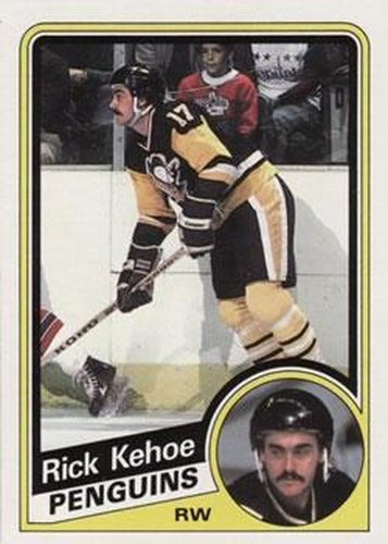 #125 Rick Kehoe - Pittsburgh Penguins - 1984-85 Topps Hockey