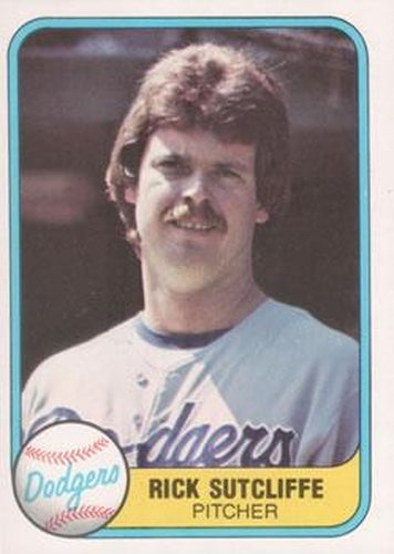 #125 Rick Sutcliffe - Los Angeles Dodgers - 1981 Fleer Baseball