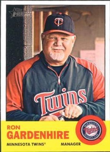 #125 Ron Gardenhire - Minnesota Twins - 2012 Topps Heritage Baseball