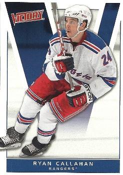 #125 Ryan Callahan - New York Rangers - 2010-11 Upper Deck Victory Hockey