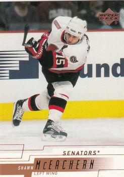 #125 Shawn McEachern - Ottawa Senators - 2000-01 Upper Deck Hockey