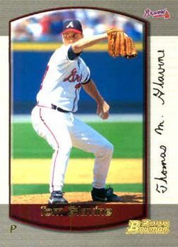 #125 Tom Glavine - Atlanta Braves - 2000 Bowman Baseball