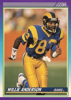 #125 Willie Anderson - Los Angeles Rams - 1990 Score Football