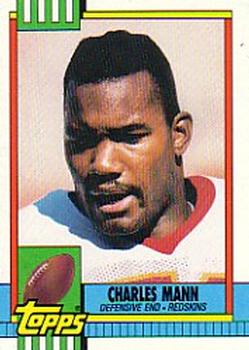 #125 Charles Mann - Washington Redskins - 1990 Topps Football