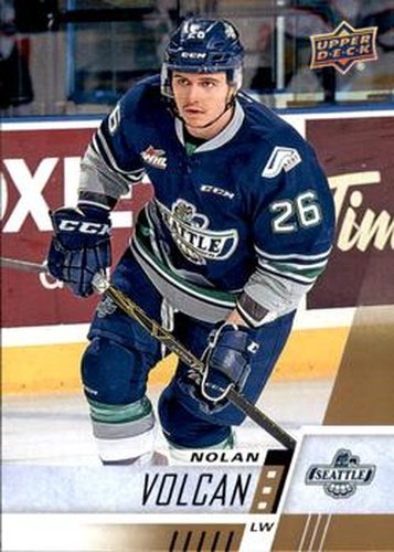 #125 Nolan Volcan - Seattle Thunderbirds - 2017-18 Upper Deck CHL Hockey