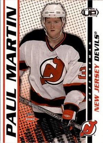 #125 Paul Martin - New Jersey Devils - 2003-04 Pacific Heads Up Hockey