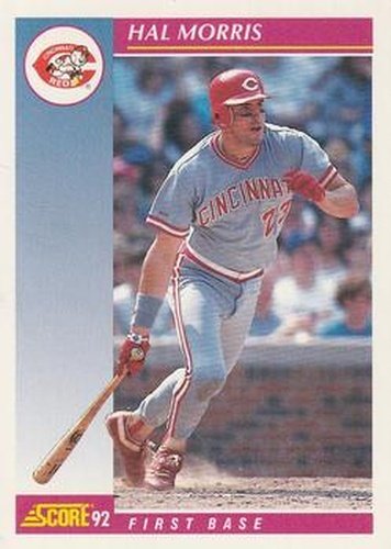 #125 Hal Morris - Cincinnati Reds - 1992 Score Baseball