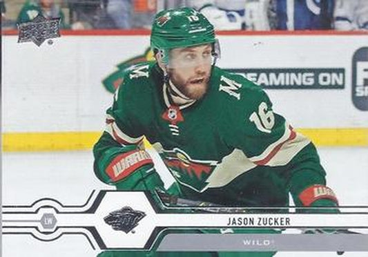 #125 Jason Zucker - Minnesota Wild - 2019-20 Upper Deck Hockey