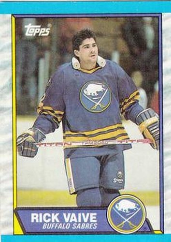 #125 Rick Vaive - Buffalo Sabres - 1989-90 Topps Hockey