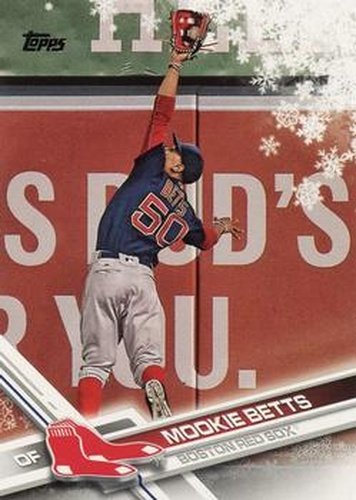 #HMW125 Mookie Betts - Boston Red Sox - 2017 Topps Holiday Baseball