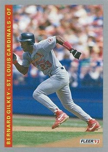 #125 Bernard Gilkey - St. Louis Cardinals - 1993 Fleer Baseball