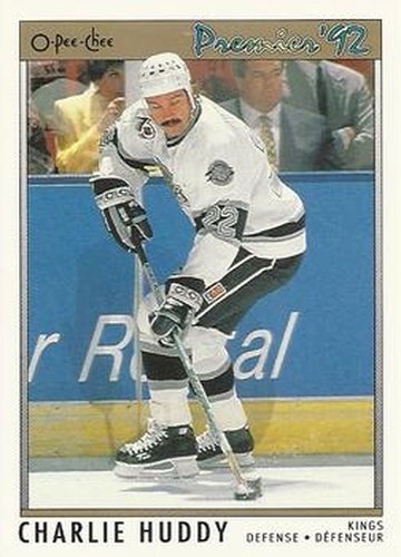 #125 Charlie Huddy - Los Angeles Kings - 1991-92 O-Pee-Chee Premier Hockey